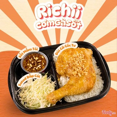 Cơm Đùi Gà Góc Tư Sốt Mắm Tỏi