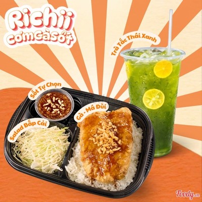 Combo Cơm Gà Sốt + Trà Tắc Xanh