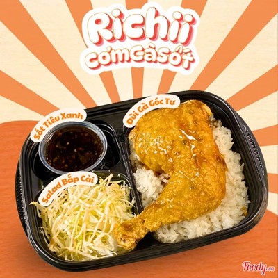 Cơm Đùi Gà Góc Tư Sốt Tiêu Xanh