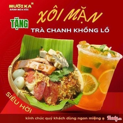 Xôi Mặn TẶNG Ly Trà Chanh Chà Bá.