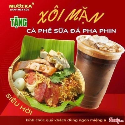 Xôi Mặn TẶNG Cà Phê Sữa Đá.