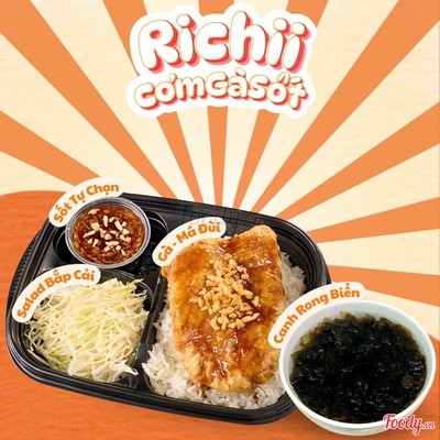 Combo Cơm Gà Sốt + Canh rong biển