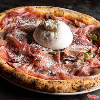 (H) Pizza Phô mai Burrata Margherita thịt nguội