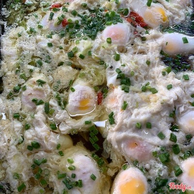 CƠM TRỨNG HỒNG ĐÀO KHO TIÊU