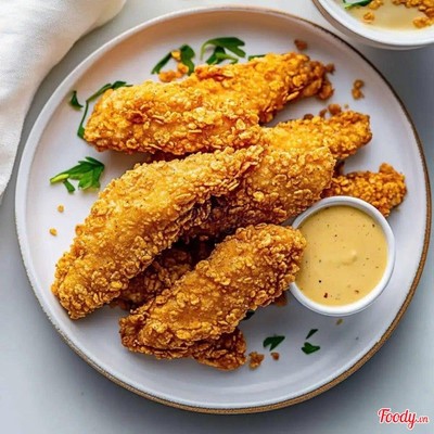 Gà tender không xương sốt bơ tỏi (mới)