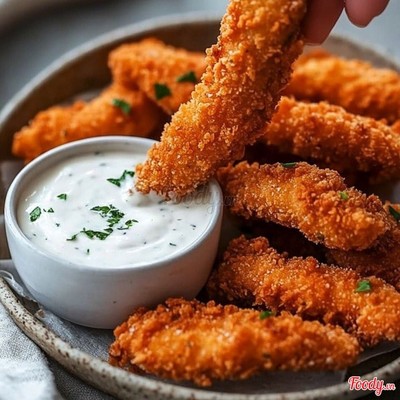 Gà tender không xương sốt kem hành (không hành tây sống)