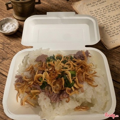 Xôi thêm ( có pate, mỡ hành, hành phi)