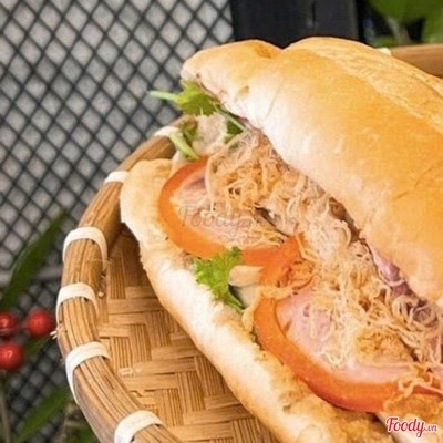 Bánh Mì Da Bao ( thịt nguội) + Chà Bông