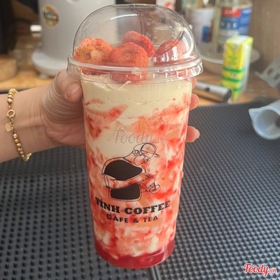 Sữa dâu sấy giòn kem phô mai