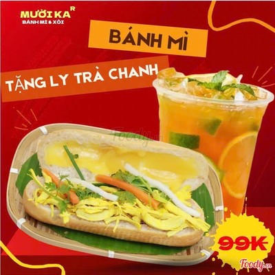 Bánh Mì Gà Rim ĐB TẶNG Trà Chanh