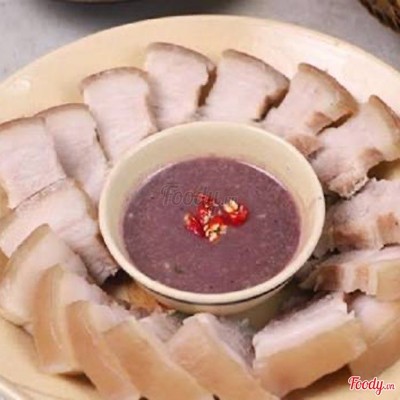 Thịt luộc mắm tôm