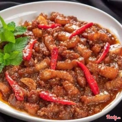 Mắm ruốc kho thịt