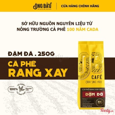 CÀ PHÊ RANG XAY OB1 ĐẬM ĐÀ - TÚI 250GR