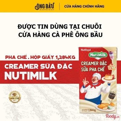 SỮA ĐẶC CREAMER ĐỎ NUTIMILK - HỘP 1,284GR