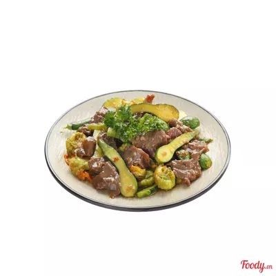 Bò xào bí nụ