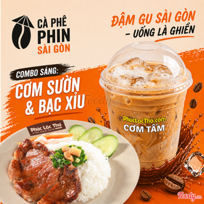 Combo Cơm Sườn & Bạc Xỉu