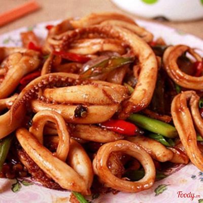 Mực Sốt Mắm Tỏi