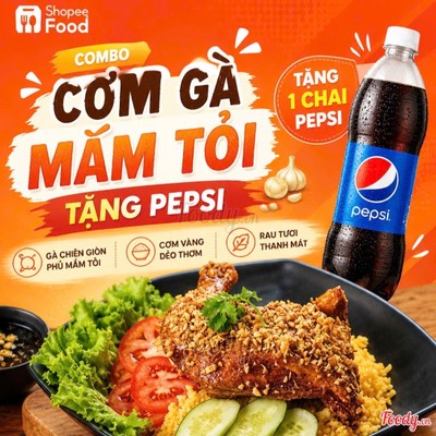 3 Cơm Gà Mắm Tỏi + 1 pepsi chai 1L5
