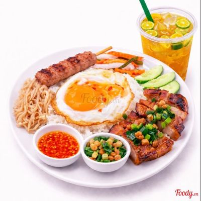 Cơm Tấm Phú Quý + 01 Ly Trà Tắc Mát Lạnh (size 850ml)