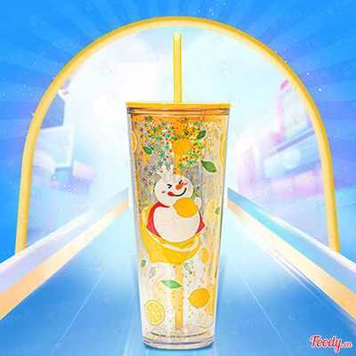 Cốc Nhựa Kèm Ống Hút