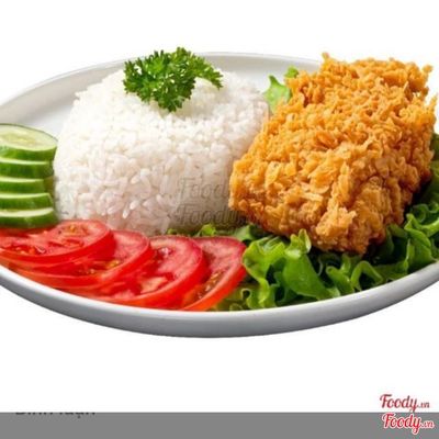 Cơm gà giòn