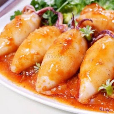 Cơm Mực nhồi thịt