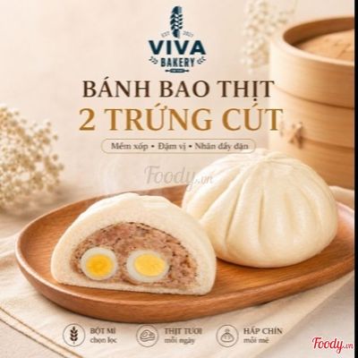 Bánh Bao Thịt 2 Trứng Cút