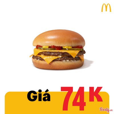 Burger 2 Lớp Bò Phô Mai