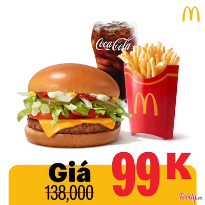 Phần Ăn Burger Bò Phô Mai Đặc Biệt