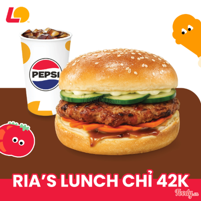 Burger Sườn Sài Gòn + Pepsi (S)