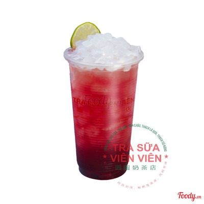 TRÀ NHO ĐỎ THẠCH DỪA 红葡萄茶配椰子果冻 (L)