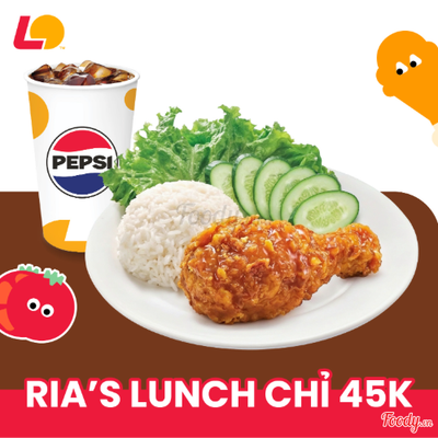 Cơm gà sốt HS + Pepsi (S)