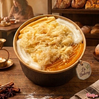 bông lan sốt 2 vị phô mai dầu trứng + chà bông
