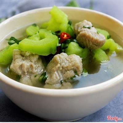 Canh khổ qua dồn thịt cá thác lác