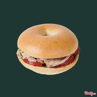Black Pepper & Basil Chicken Bagel