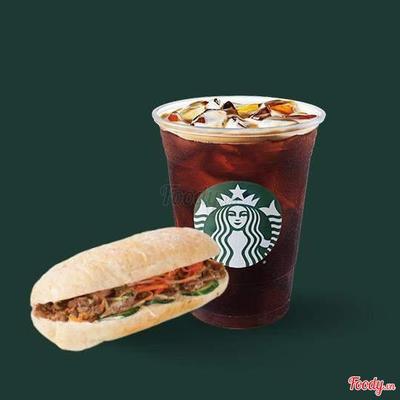 Combo Coconut-glazed Pork Ciabatta & Americano 