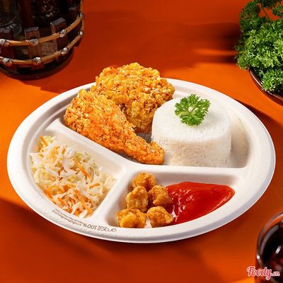 Cơm Chiên Má Đùi Phủ Xốt