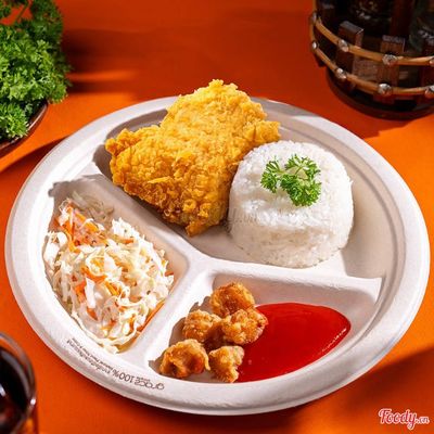 Cơm Gà Không Xương Chiên Giòn