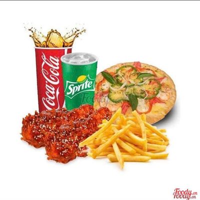 COMBO 2 MIẾNG GÀ SỐT & PIZZA