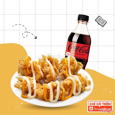 Combo Gà Popcorn sốt phô mai