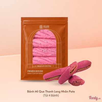 Bánh Mì Que Thanh Long Nhân Pate (túi 4 bánh )