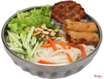Bún Chả Giò Thịt Viên Nướng