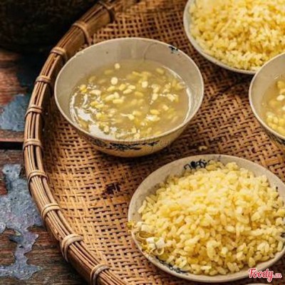 Xôi  cốm chè hoa cau