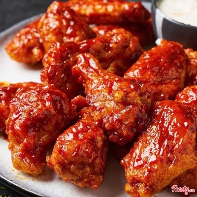 Gà sốt BBQ vị Hàn cayyyyy