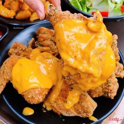 Gà sốt phô mai trứng muối