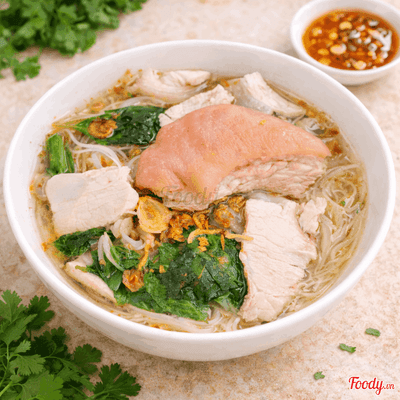 Súp Hủ Tiếu Nóng Thịt Heo