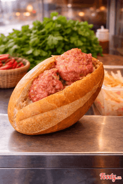 Bánh Mì Kẹp Xíu Mại