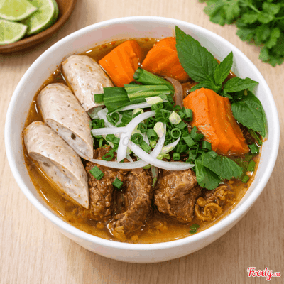 Bò Kho Đặc Biệt Chả Lá Huế (nhiều bò + 2 chả lá Huế)