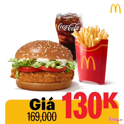 Phần Ăn Burger Gà Cay
