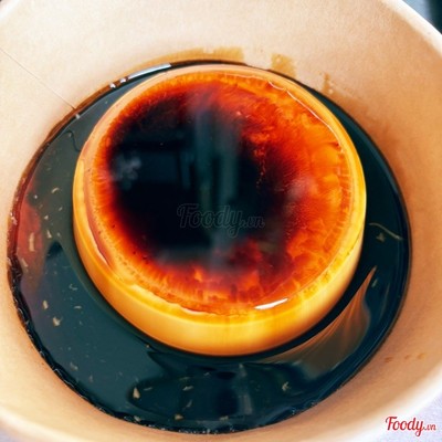 Bánh  Flan khổng lồ- sốt cafe
